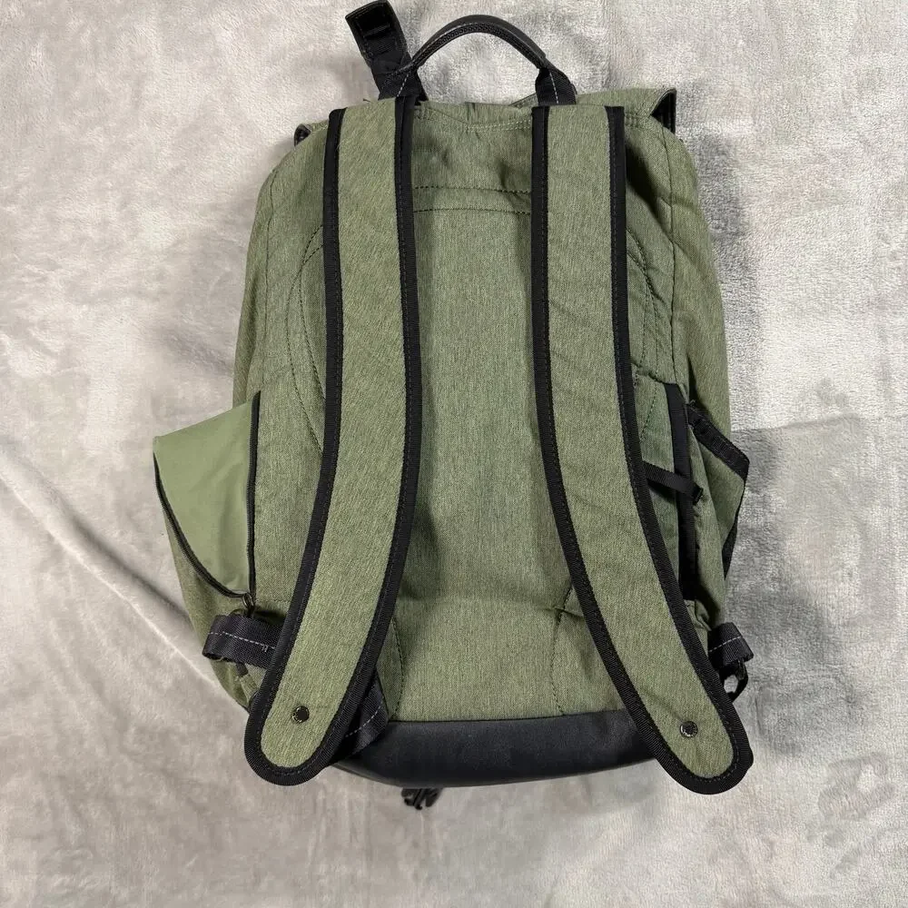 Lululemon Green Roll Top Backpack Everyday Laptop Travel Bag Olive